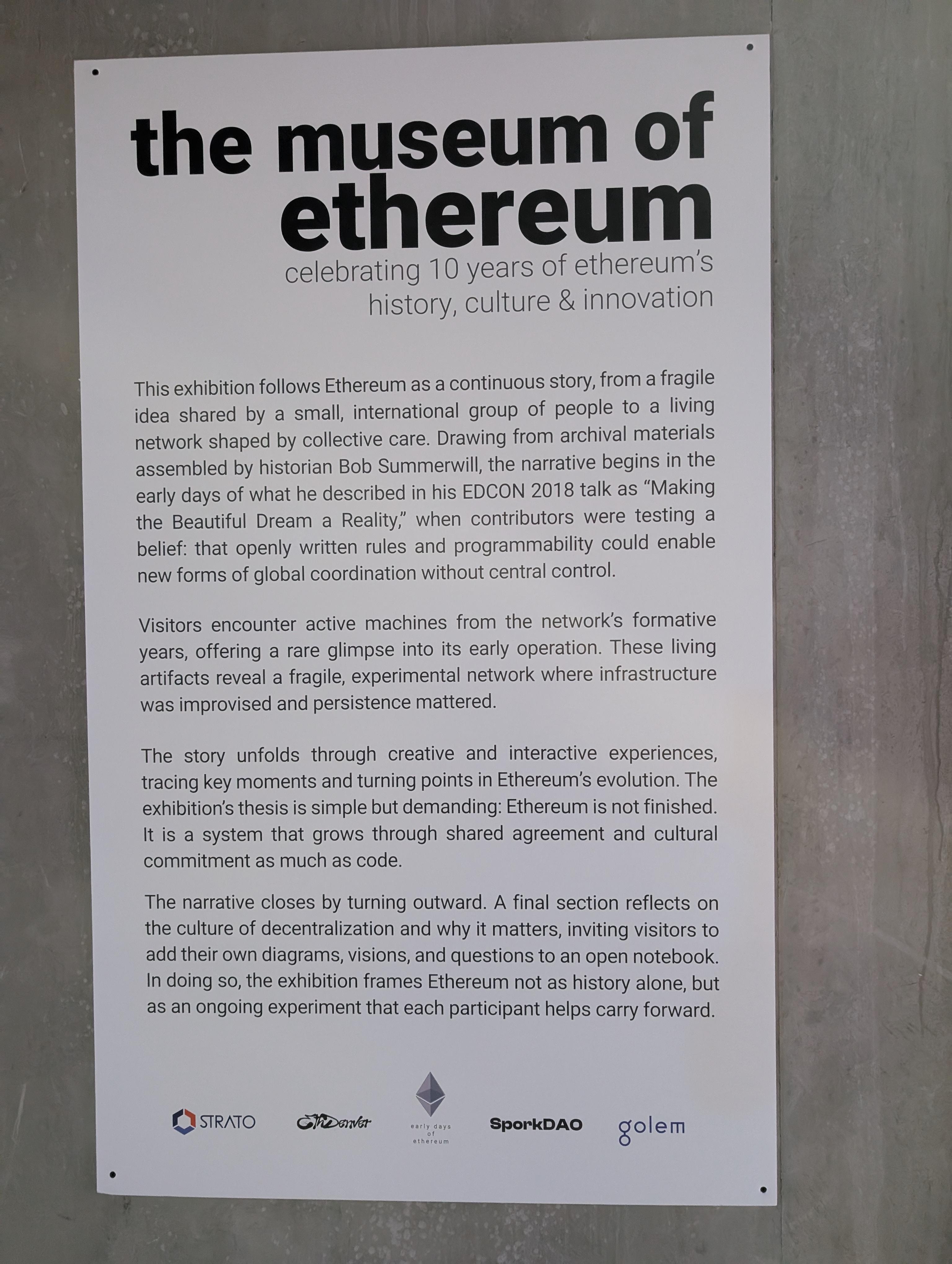 Museum of Ethereum